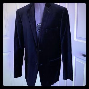 Alfani Men’s NWOT Navy Blue Velvet Blazer 42 Reg